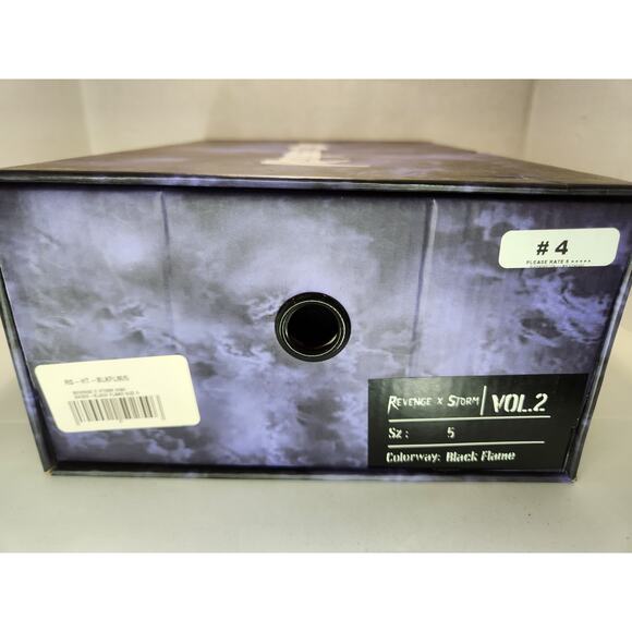 Revenge X Storm Vol. 2 Black Flame Sneakers - Size 5 Limited Edition Streetwear - Picture 8 of 8